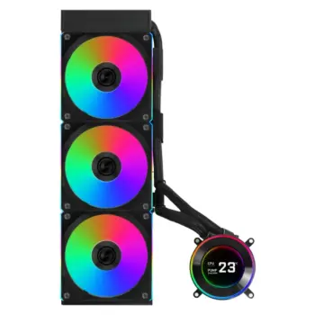 Купити Система водяного охолодження Lian Li HydroShift II LCD-C 360CL Black (G89.GHS2LCD36RB.00) - фото 1