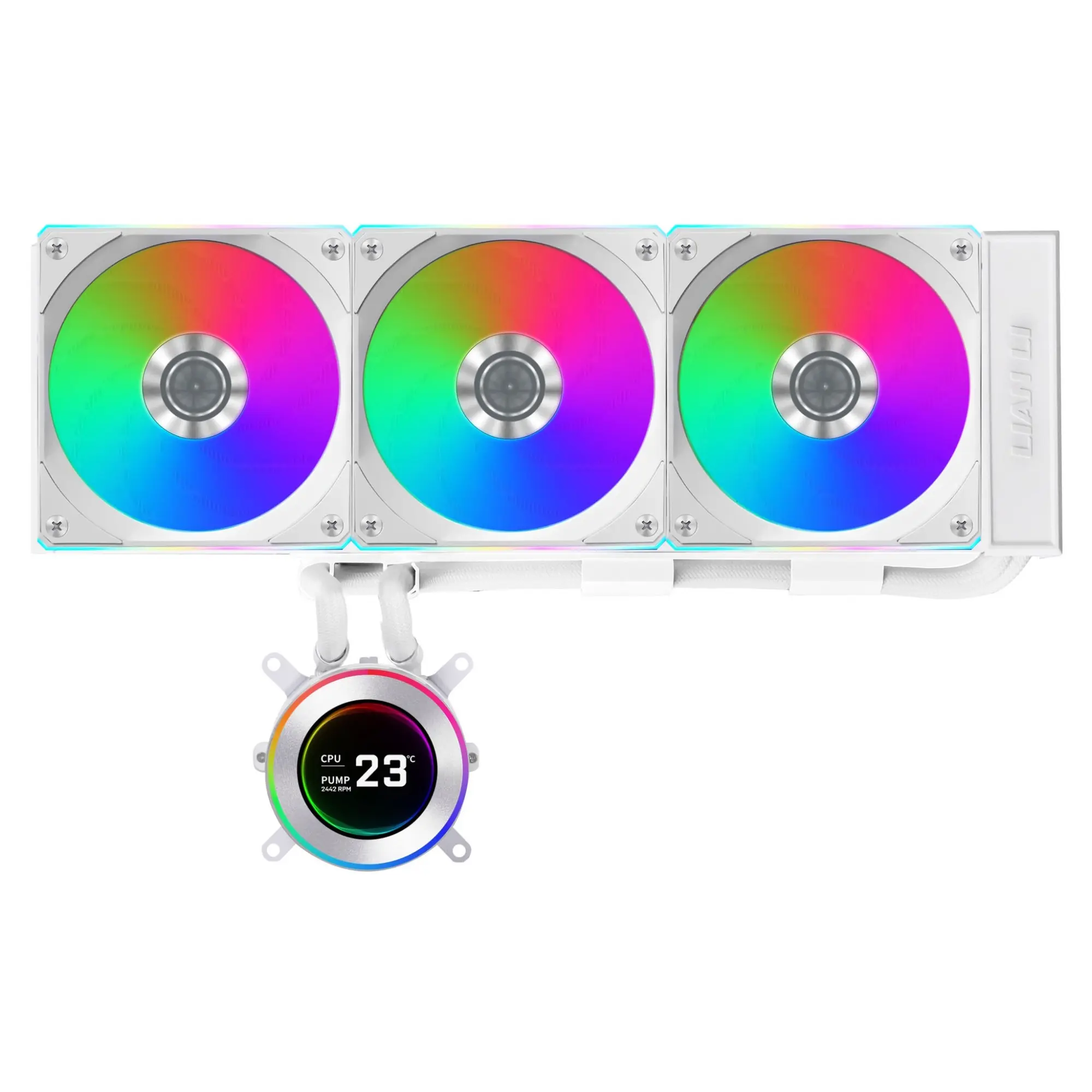 Купить Система водяного охлаждения Lian Li HydroShift II LCD-C 360CL White (G89.GHS2LCD36RW.00) - фото 1