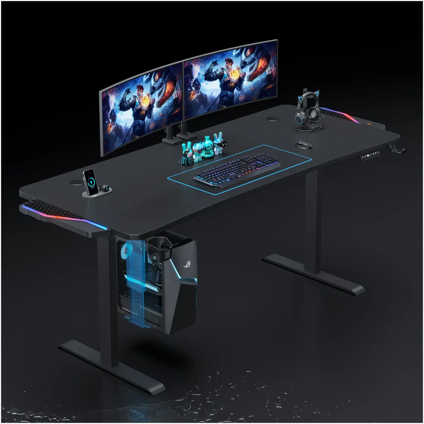 Купить Держатель для системного блока AndaSeat Desk PC Holder Black (ZJJ-01-B) - фото 9