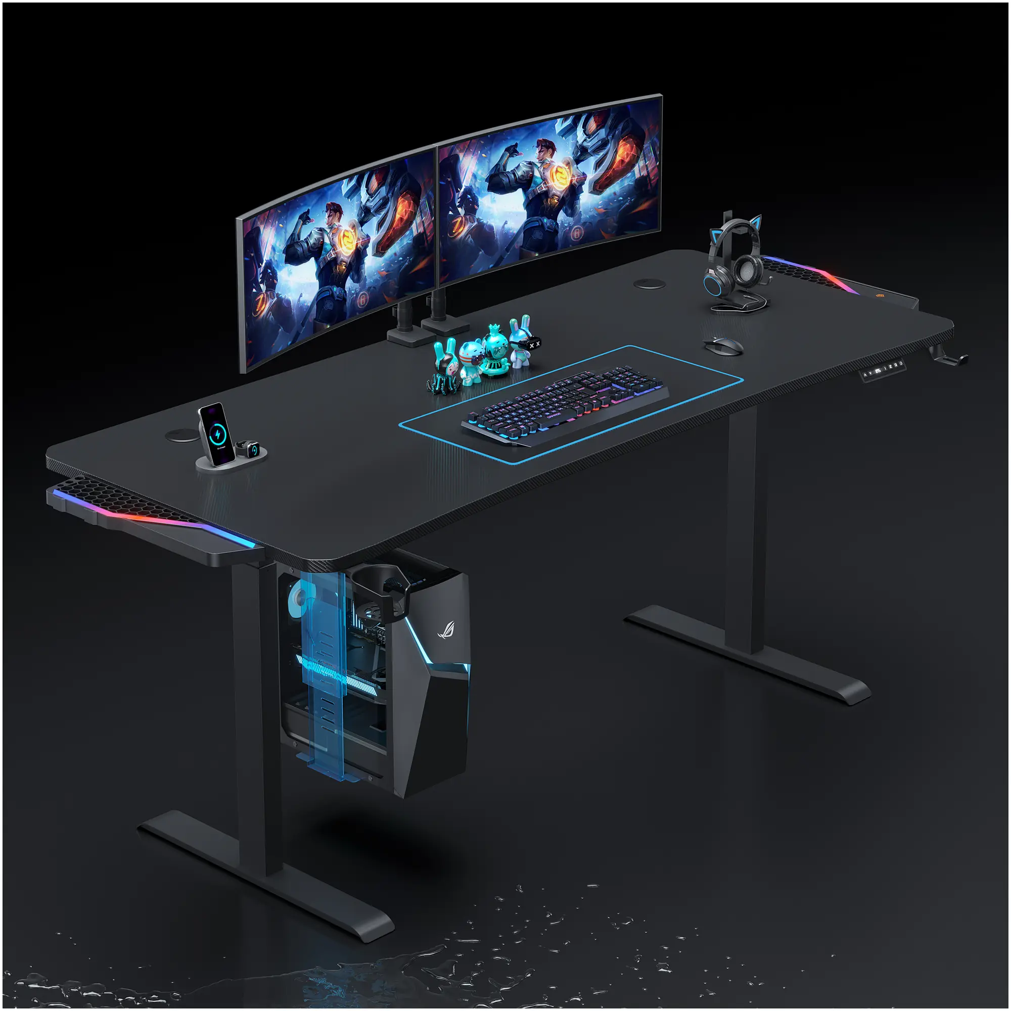 Купить Держатель для системного блока AndaSeat Desk PC Holder Black (ZJJ-01-B) - фото 9