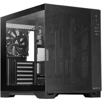 Купить Корпус Chieftec VISIO AIR GM-30B-M-OP ATX, без БЖ, Black - фото 1