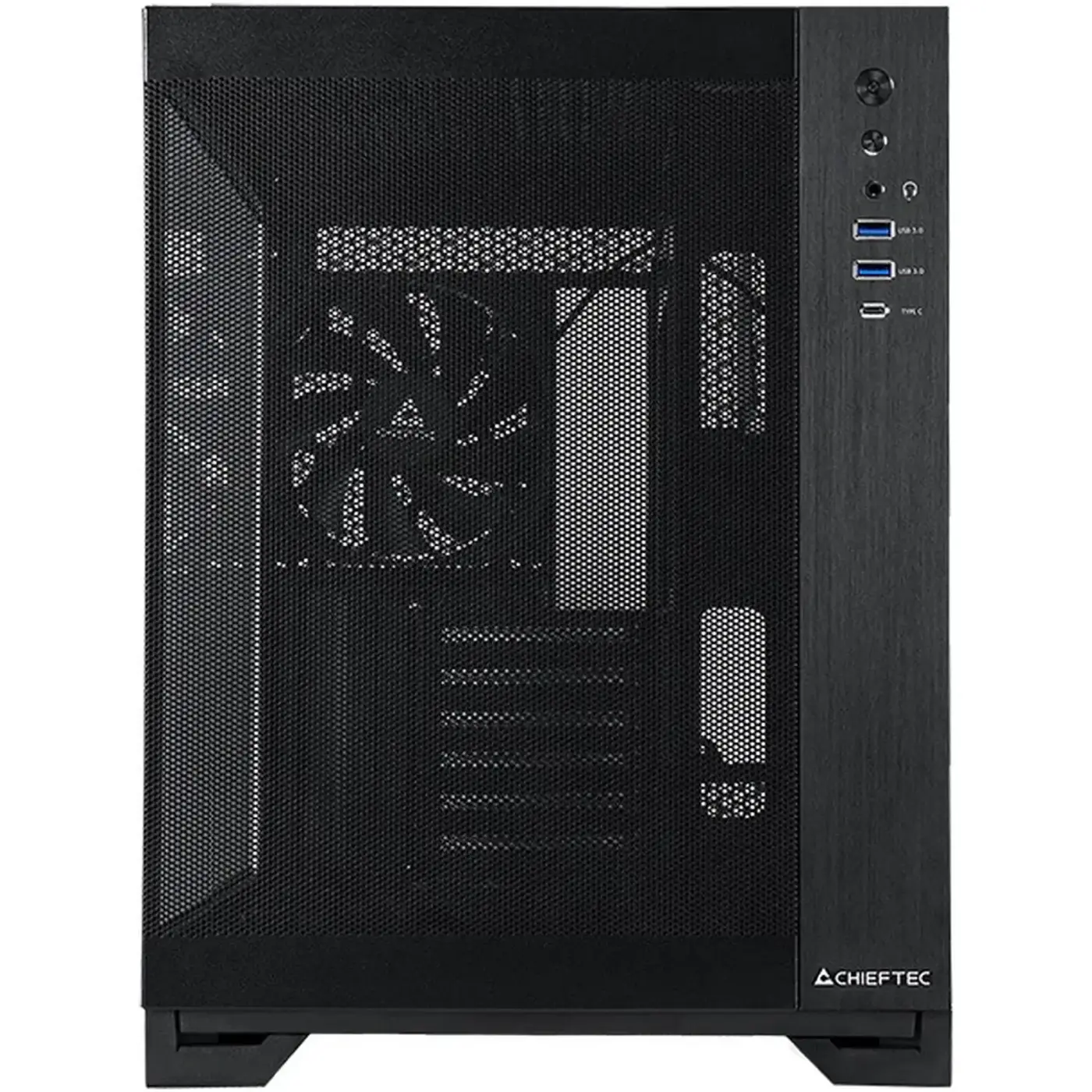 Купить Корпус Chieftec VISIO AIR GM-30B-M-OP ATX, без БЖ, Black - фото 2
