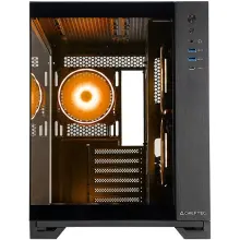 Купить Корпус Chieftec VISIO GM-30B-TG-OP ATX, без БЖ, Black - фото 2