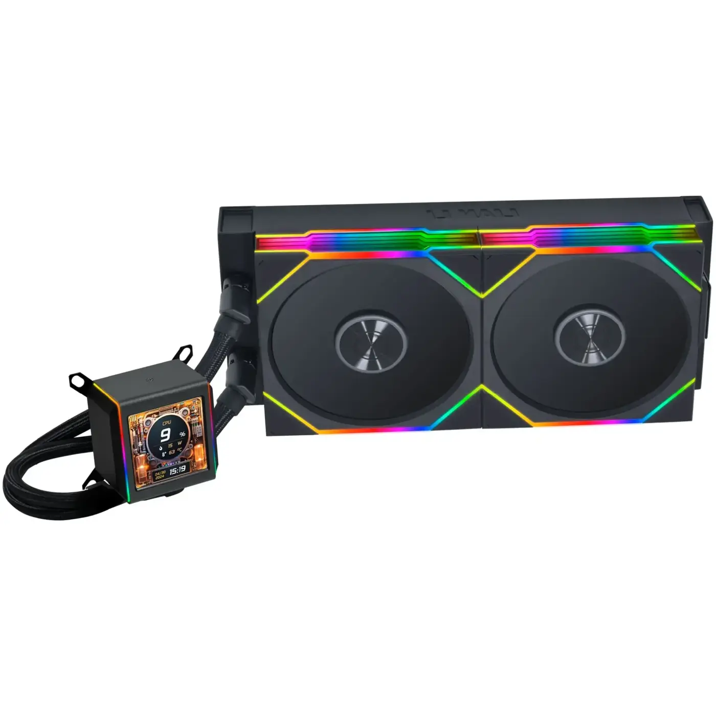Купити Система водяного охлаждения Li Galahad GA II LCD TL 280 Black (G89.GA2ALCD28TLB.00) - фото 1
