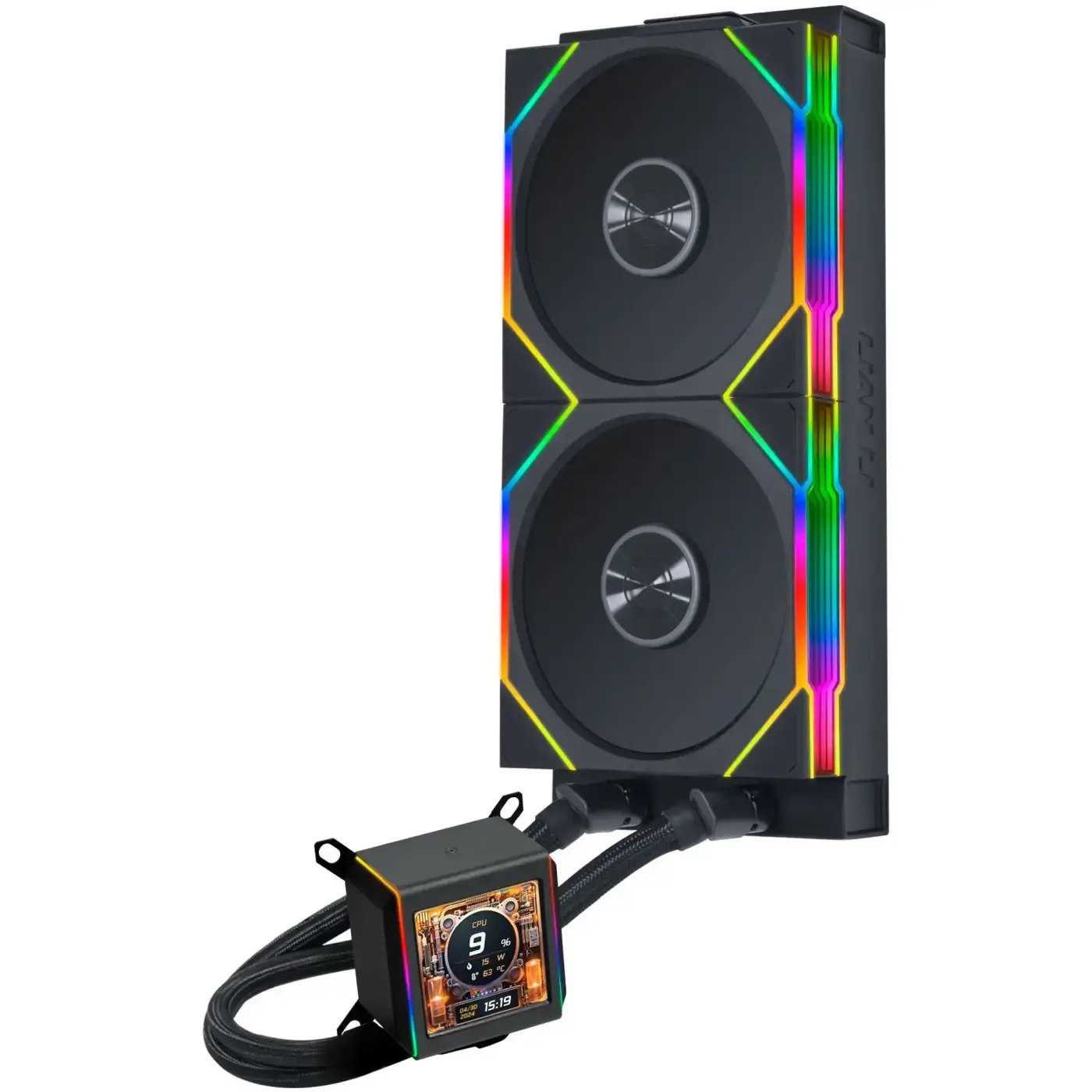 Купити Система водяного охлаждения Li Galahad GA II LCD TL 280 Black (G89.GA2ALCD28TLB.00) - фото 2