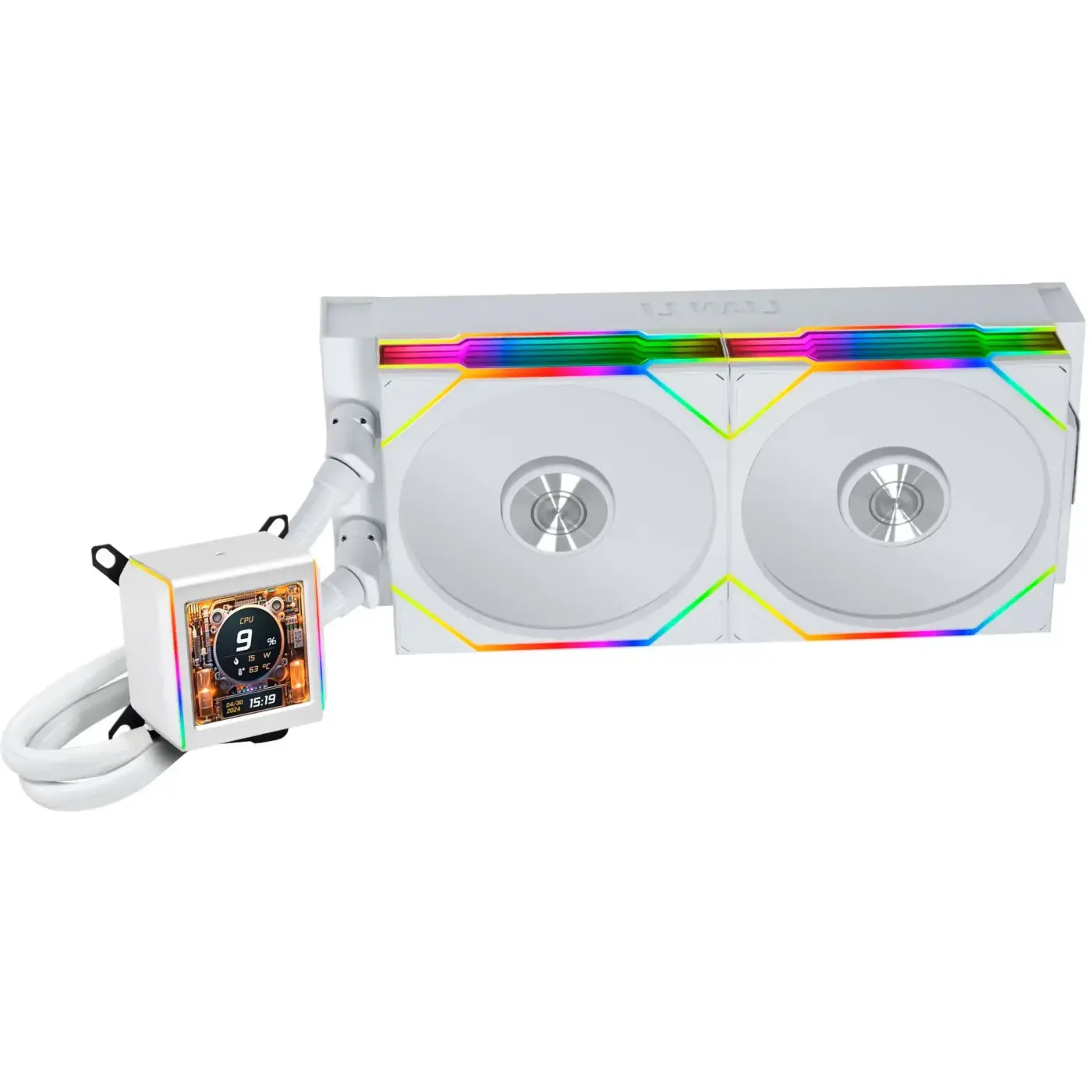 Купити Система водяного охлаждения Lian Li Galahad GA II LCD TL 280 White (G89.GA2ALCD28TLW.00) - фото 1