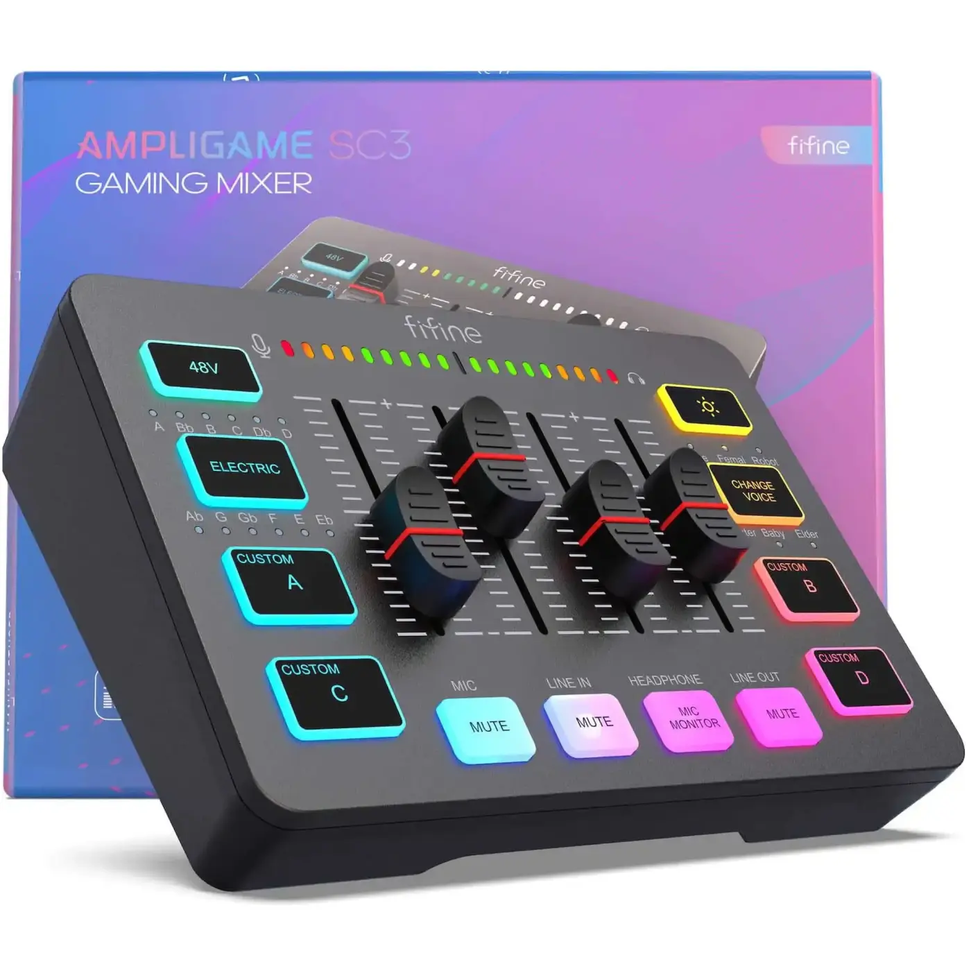 Купить Микшер Fifine SC3 Black - фото 4