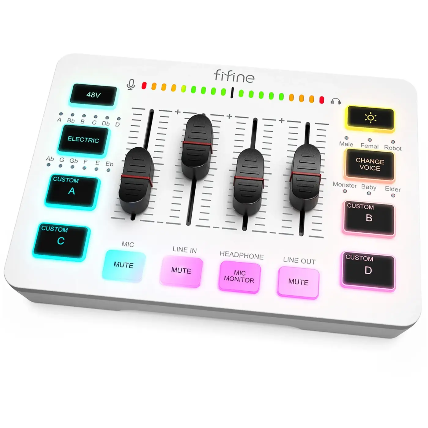 Купить Микшер Fifine SC3W White - фото 2