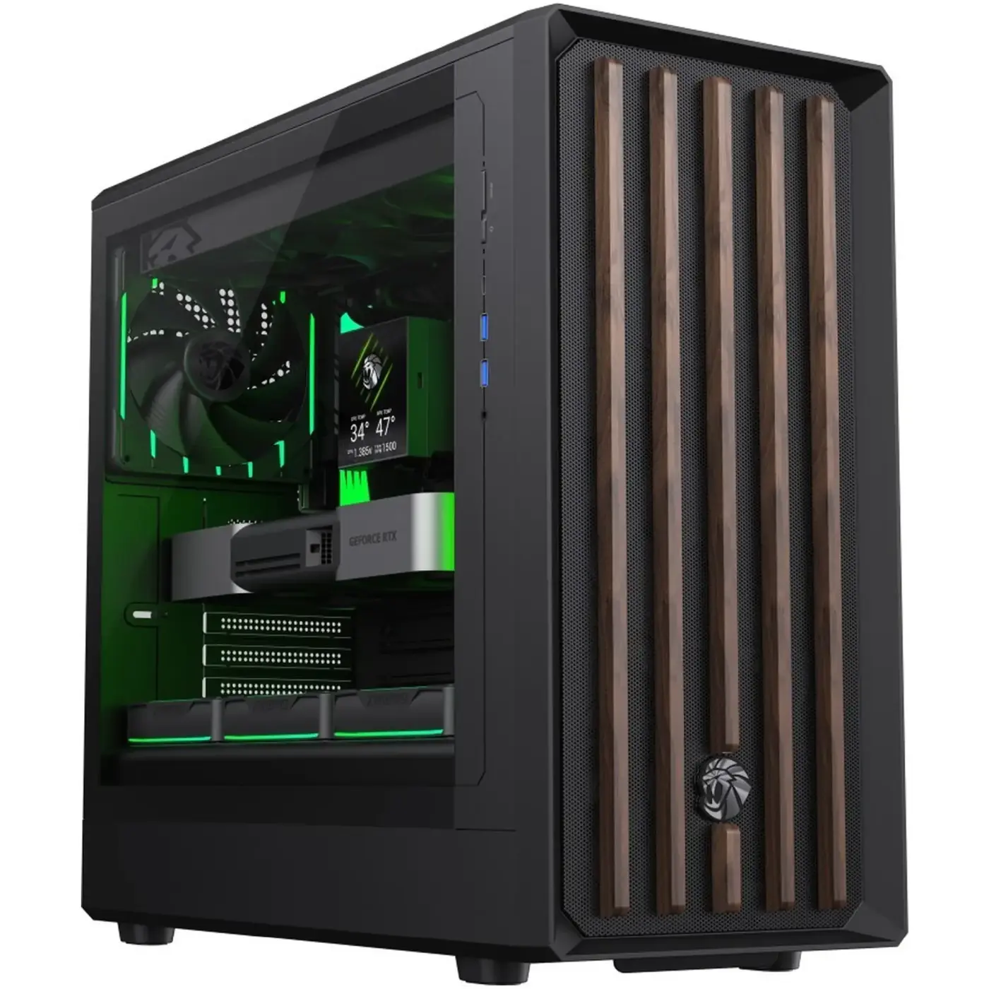 Купить Корпус Gamemax CLAW 460 WOOD BLACK - фото 1
