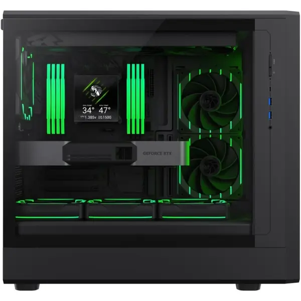 Купить Корпус Gamemax CLAW 460 WOOD BLACK - фото 8