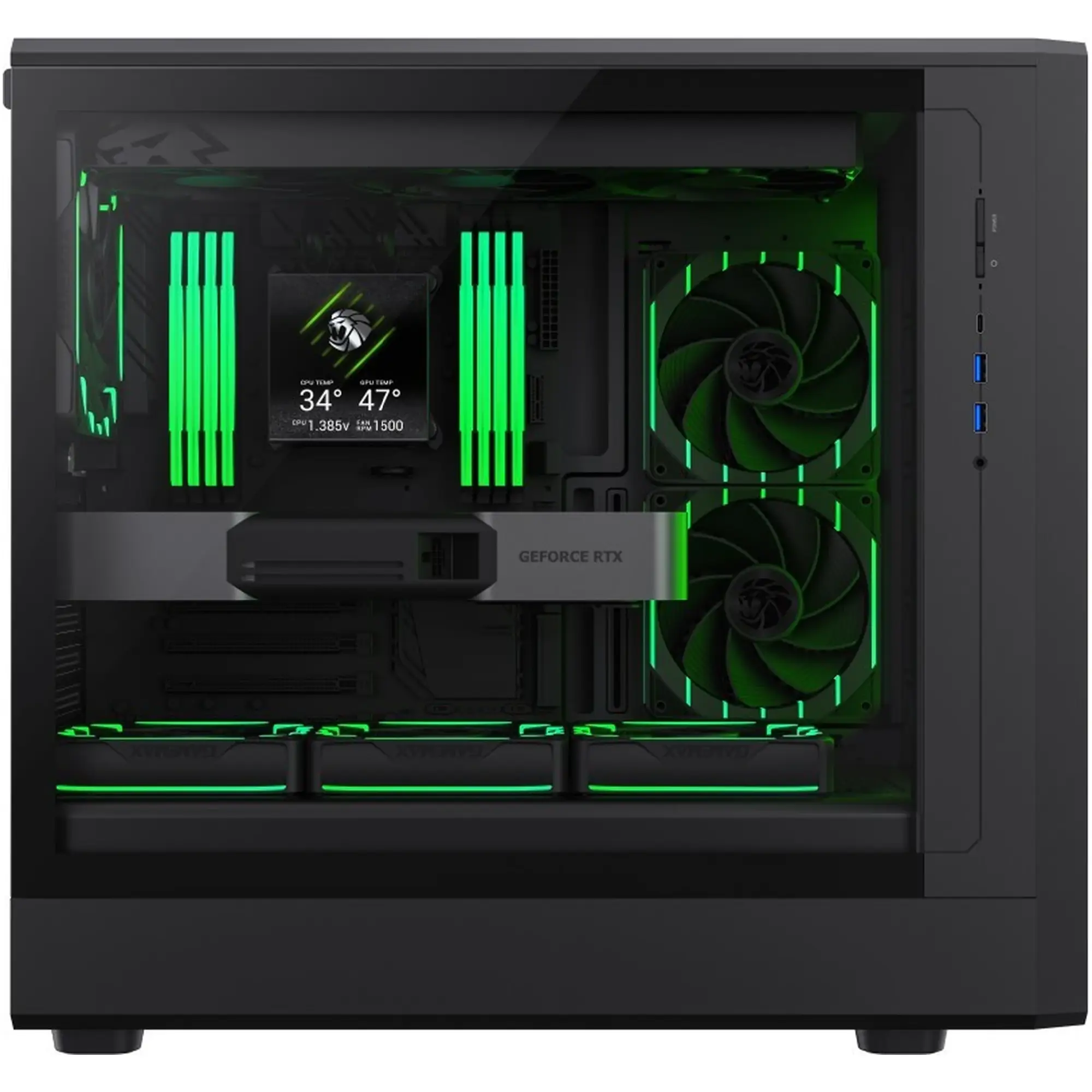 Купить Корпус Gamemax CLAW 460 WOOD BLACK - фото 8