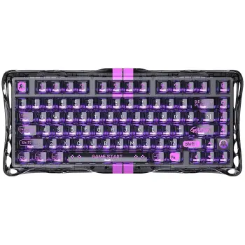 Купити Клавіатура GravaStar Mercury V75 Lite Transparent Black (GSV75LITE_XTAL_BLK) - фото 1