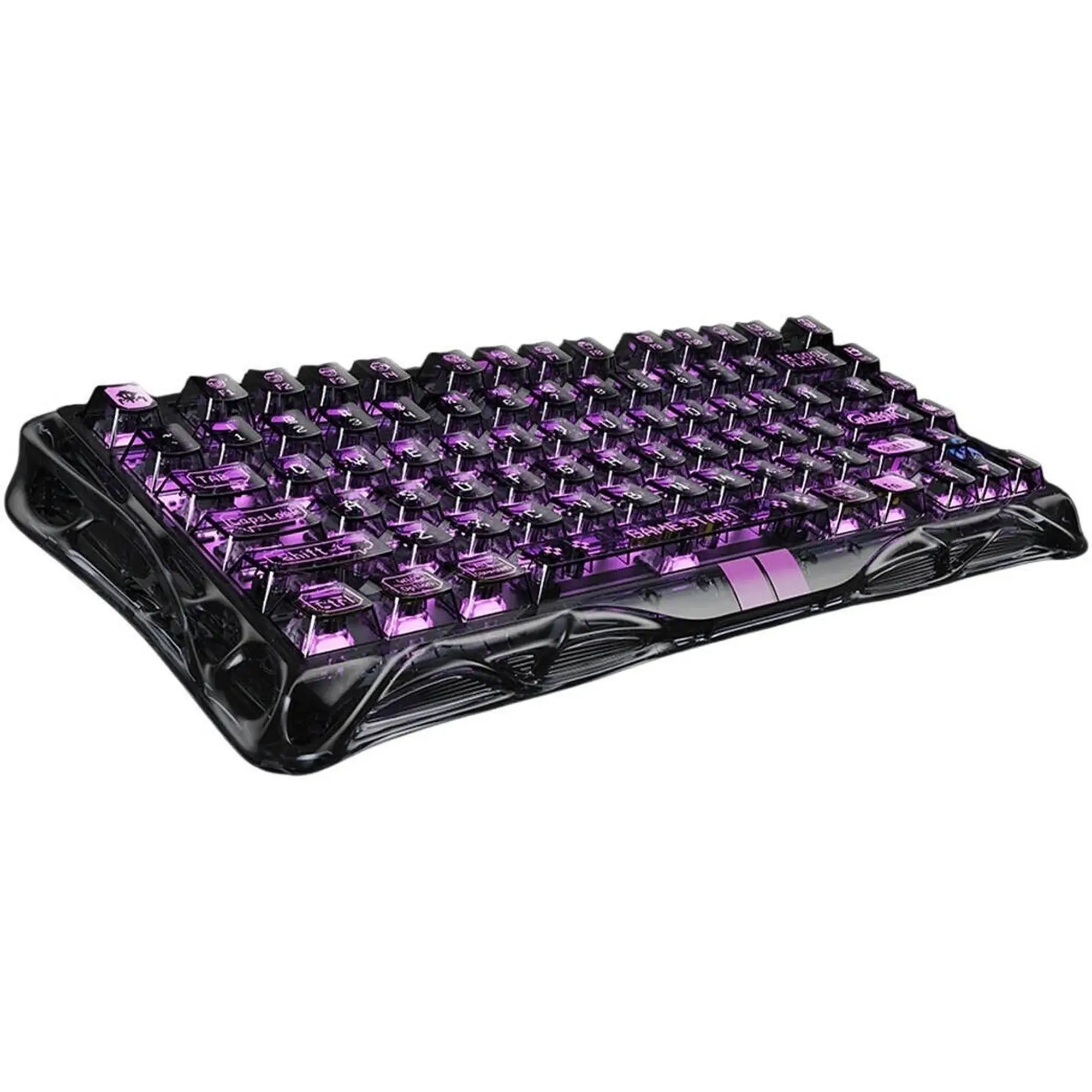 Купити Клавіатура GravaStar Mercury V75 Lite Transparent Black (GSV75LITE_XTAL_BLK) - фото 2