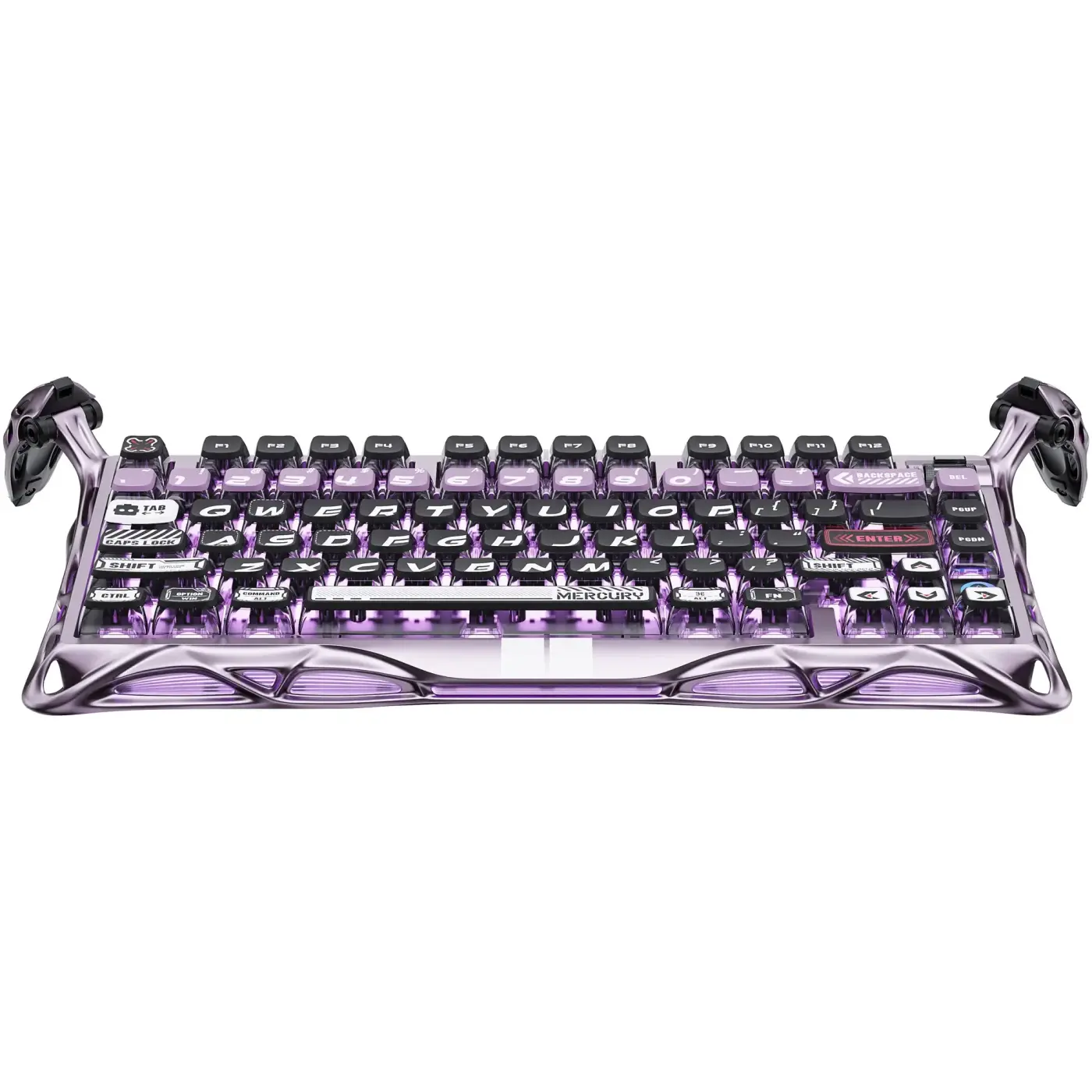 Купити Клавіатура GravaStar Mercury V75 Pro Gateron Jade Gaming Iron Purple (GSV75PRO_PL) - фото 1
