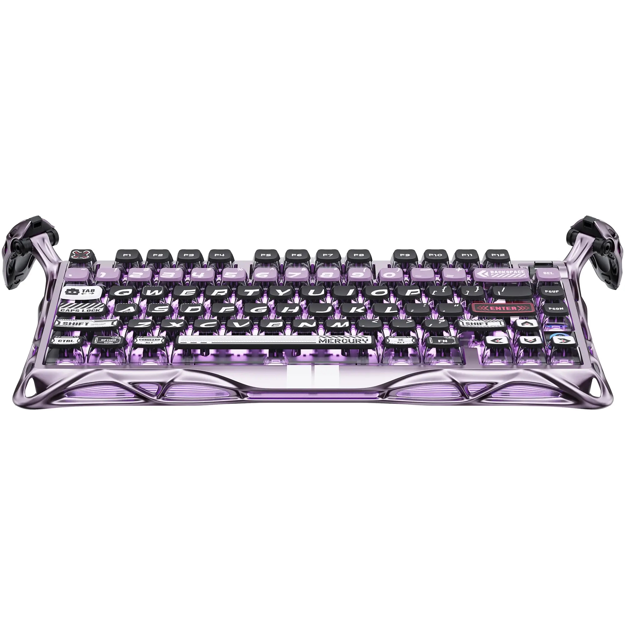 Купити Клавіатура GravaStar Mercury V75 Pro Gateron Jade Gaming Iron Purple (GSV75PRO_PL) - фото 1