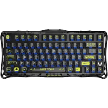 Купити Клавіатура GravaStar Mercury K1 Lite BSUN Grey Black (GSK1LITE_XTAL_BLK) - фото 1