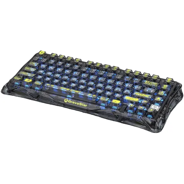 Купити Клавіатура GravaStar Mercury K1 Lite BSUN Grey Black (GSK1LITE_XTAL_BLK) - фото 4