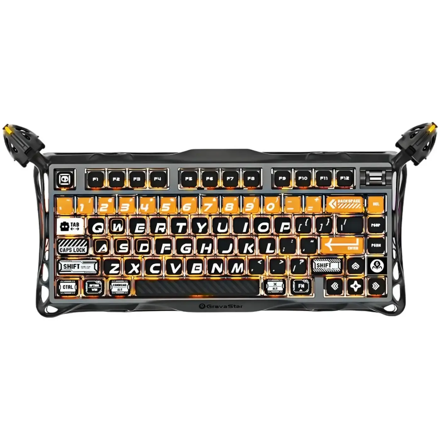 Купити Клавіатура GravaStar Mercury K1 Pro Kailh Speedy Mint CyberFlare (GSK1PRO_BO_BLK) - фото 1