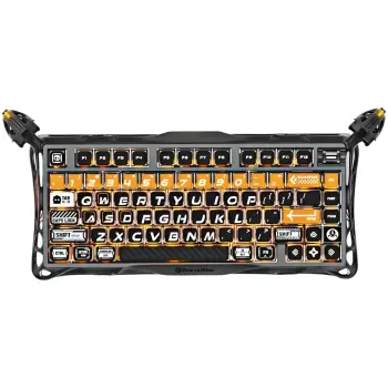 Купити Клавіатура GravaStar Mercury K1 Pro Kailh Speedy Mint CyberFlare (GSK1PRO_BO_BLK) - фото 1