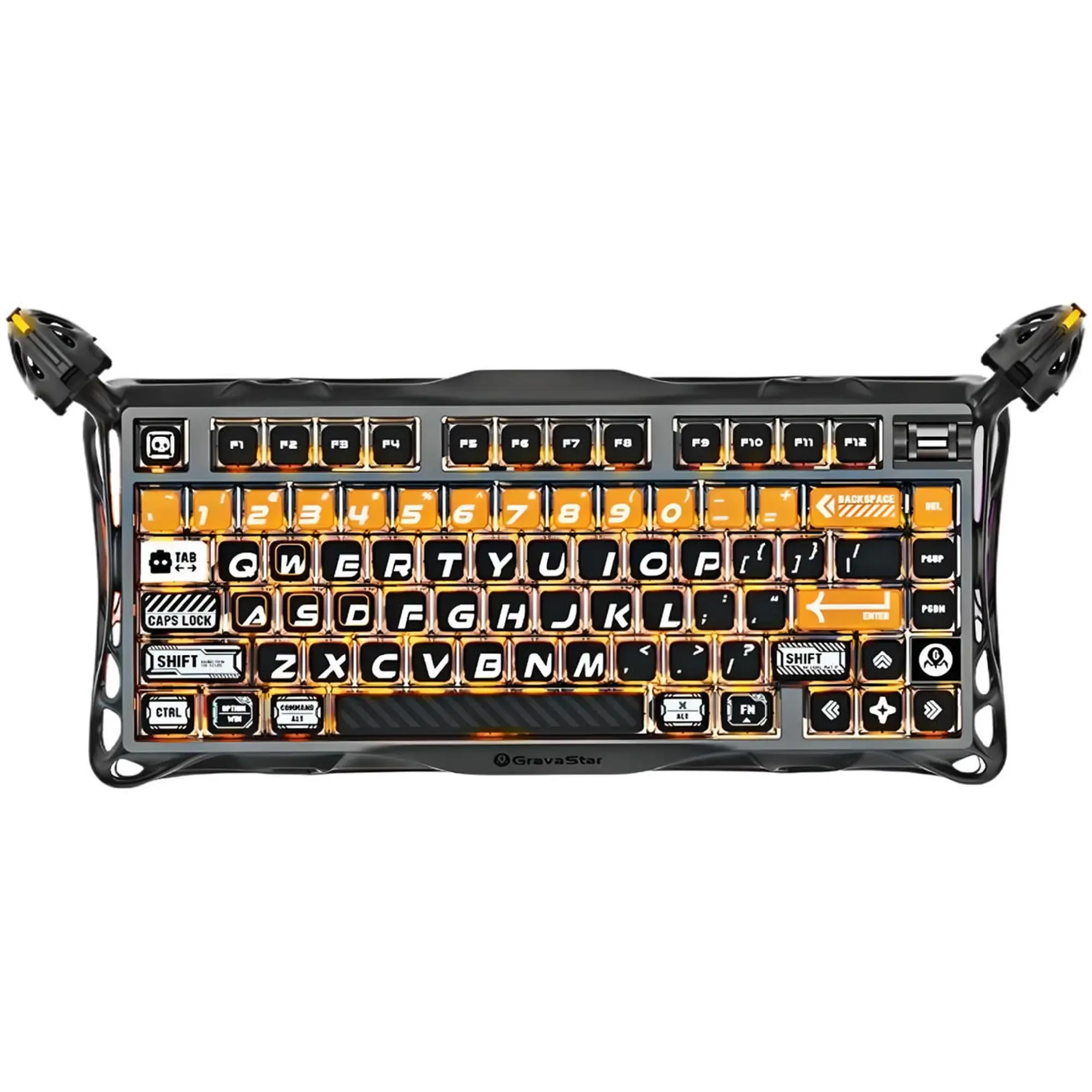 Купити Клавіатура GravaStar Mercury K1 Pro Kailh Speedy Mint CyberFlare (GSK1PRO_BO_BLK) - фото 1