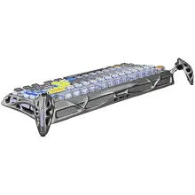 Купити Клавіатура GravaStar Mercury K1 Pro Kailh Speedy Mint Interstellar Silver (GSK1PRO_S_CGRY) - фото 3