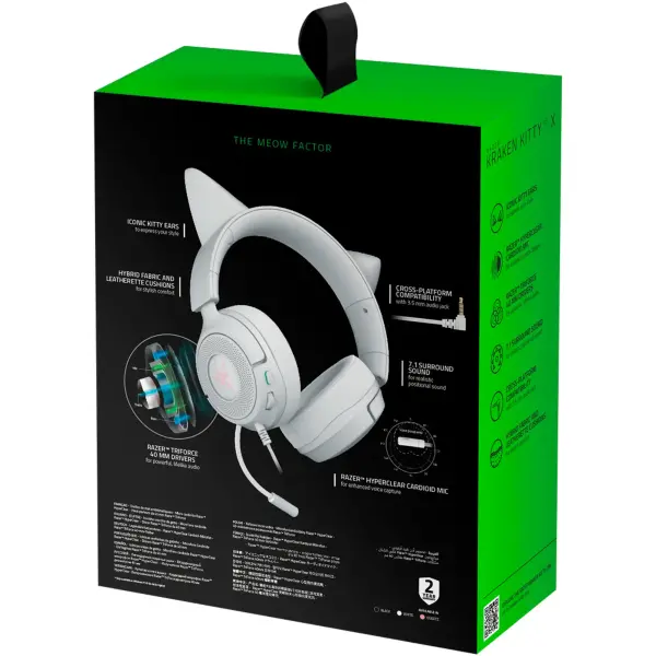Купить Наушники RAZER  Kraken Kitty V3 X White (RZ04-05350300-R3M1) - фото 8