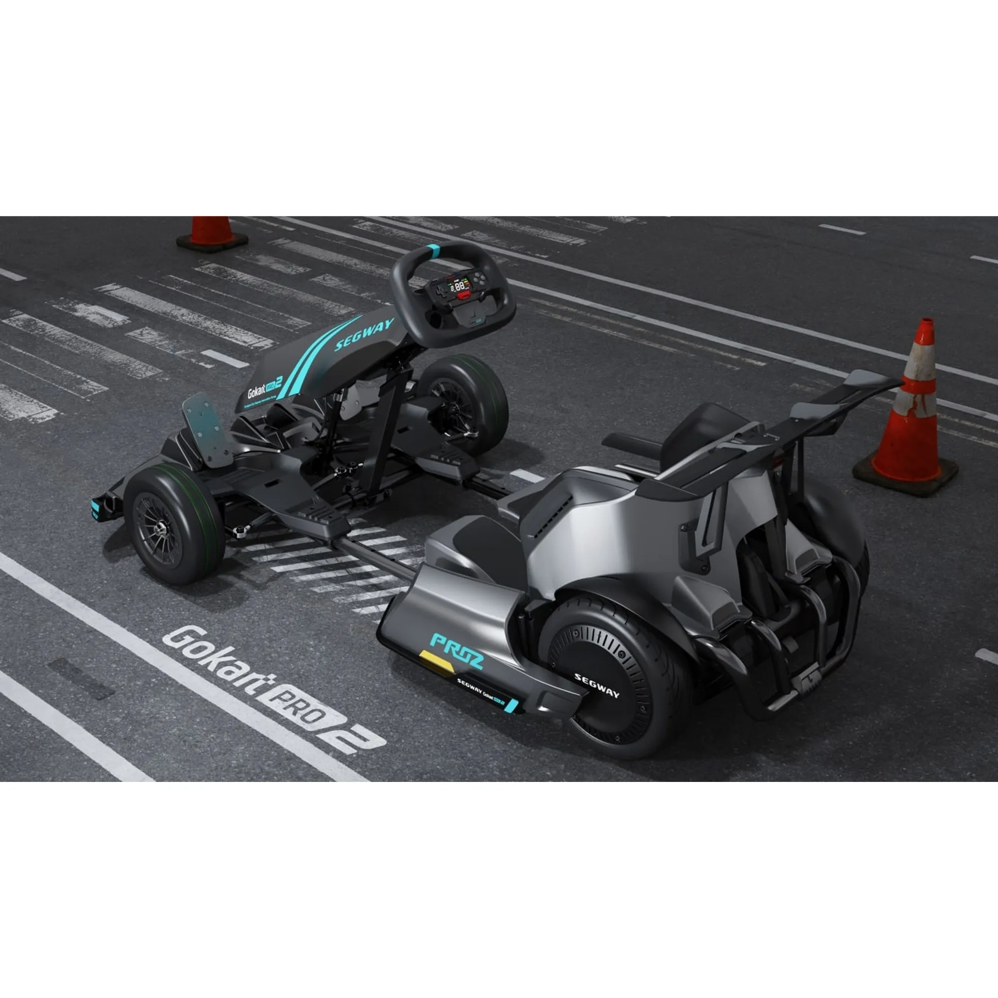 Купить Электрокарт Segway-Ninebot GoKart PRO 2 Grey-Blue (AA.04.04.01.0004) - фото 7
