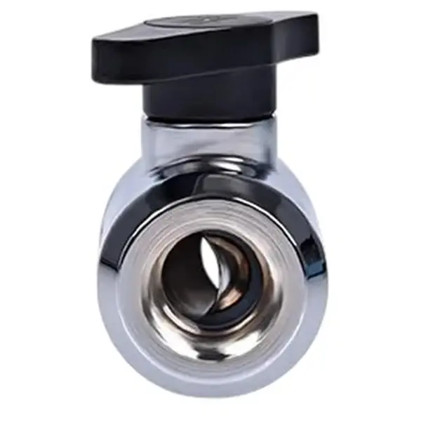 Купить Фитинг Alphacool Eiszapfen 2-way Ball Valve G1/4 Chrome (17141) - фото 2