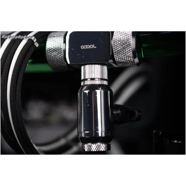 Купить Фитинг Alphacool Eiszapfen 2-way Ball Valve G1/4 Deep Black (17142) - фото 5