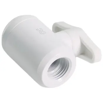 Купити Фітинг Alphacool Eiszapfen 2-way Ball Valve G1/4 White (17630) - фото 1