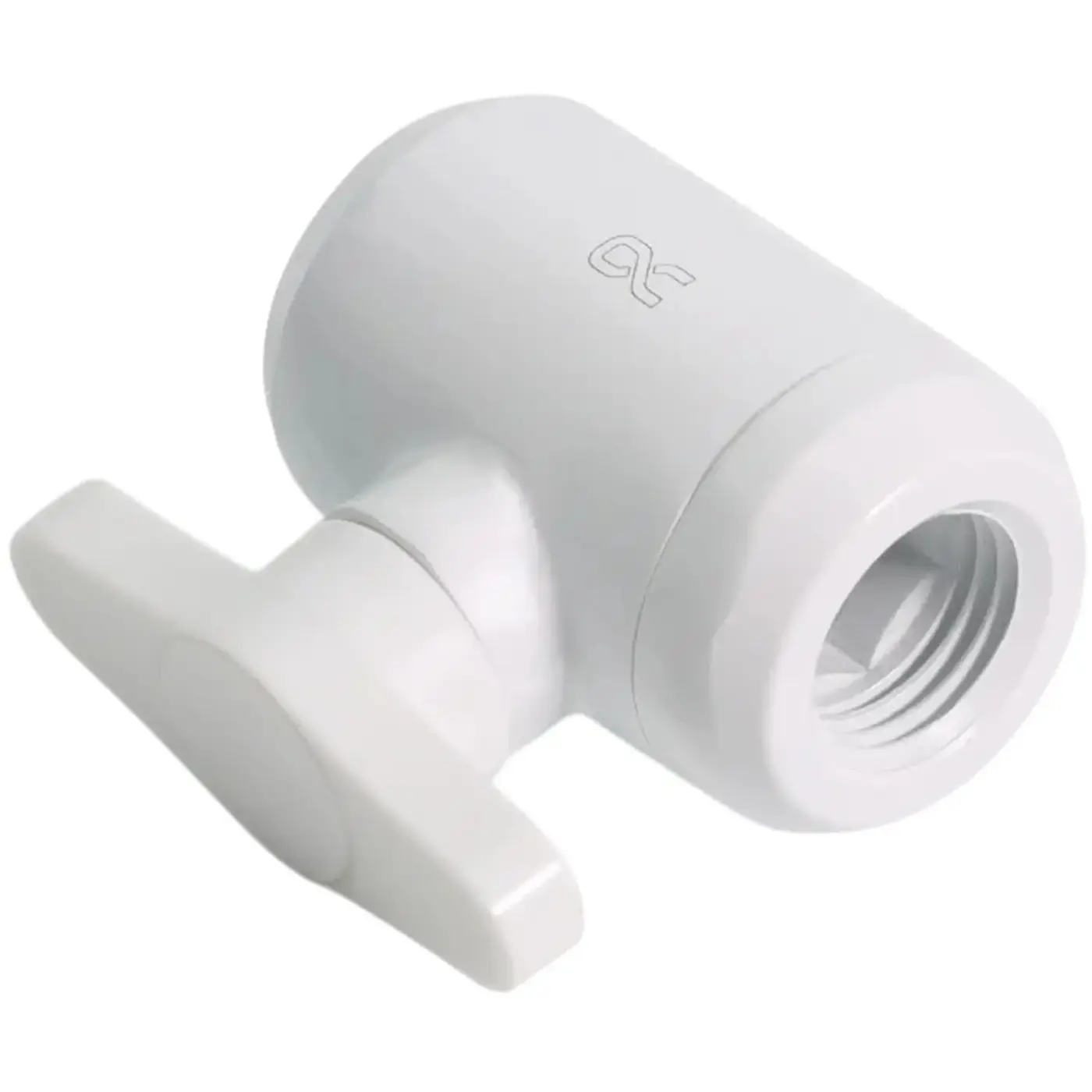 Купить Фитинг Alphacool Eiszapfen 2-way Ball Valve G1/4 White (17630) - фото 2
