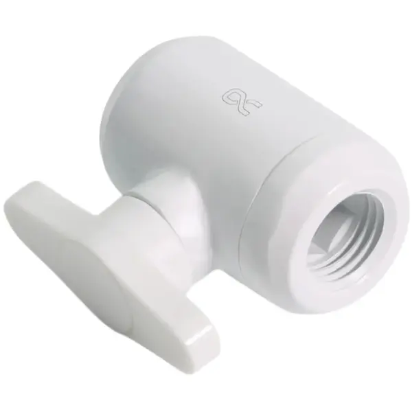 Купить Фитинг Alphacool Eiszapfen 2-way Ball Valve G1/4 White (17630) - фото 2