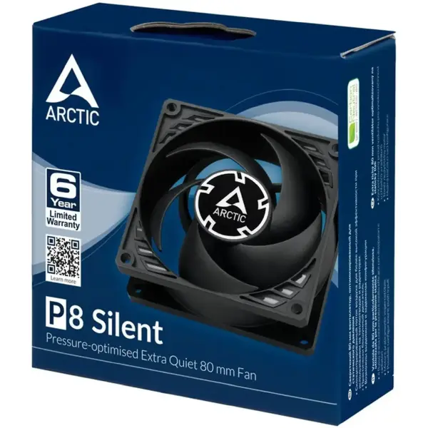 Купити Вентилятор Arctic P8 Silent Black (ACFAN00152A) - фото 6