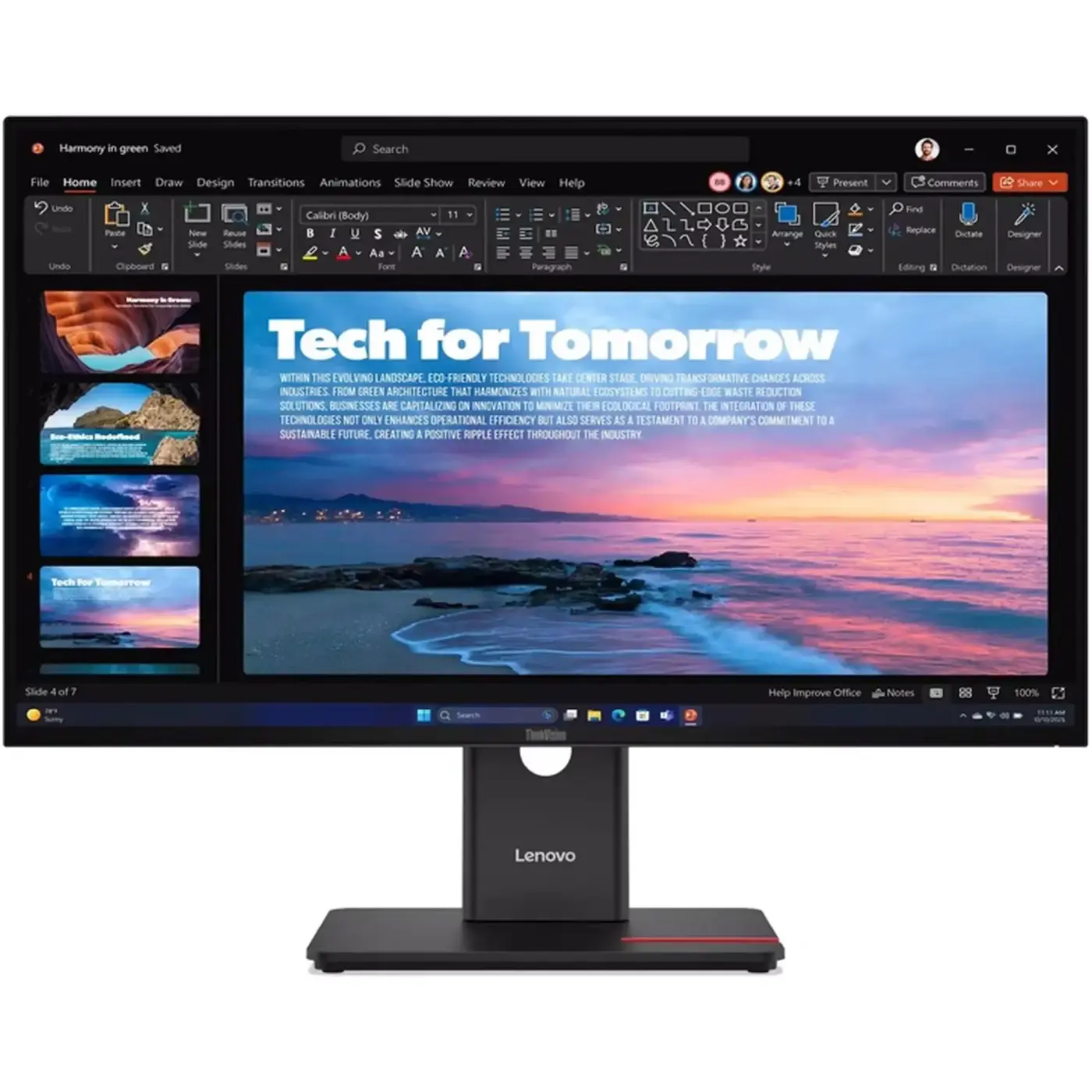 Купити Монітор 27" Lenovo ThinkVision T27qd-40 (64AAGAT2UA) - фото 1