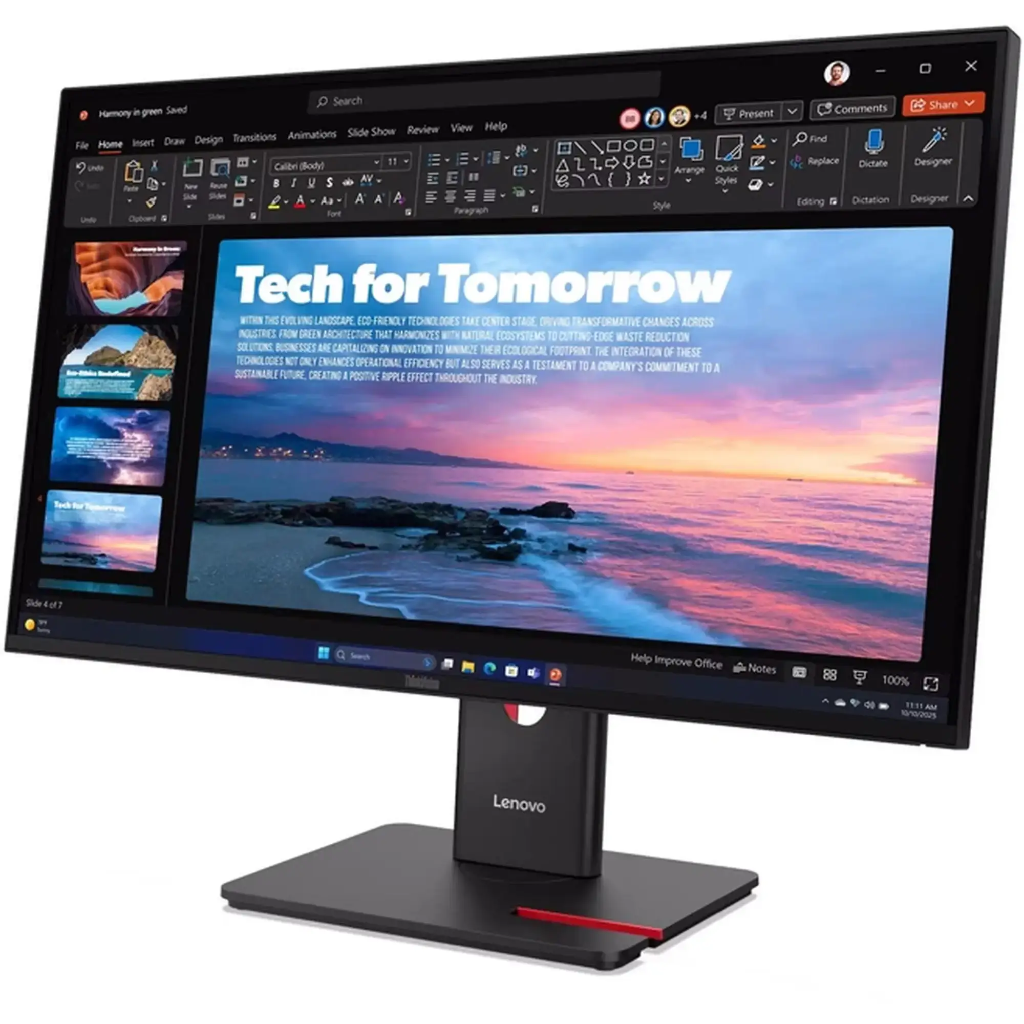 Купити Монітор 27" Lenovo ThinkVision T27qd-40 (64AAGAT2UA) - фото 3