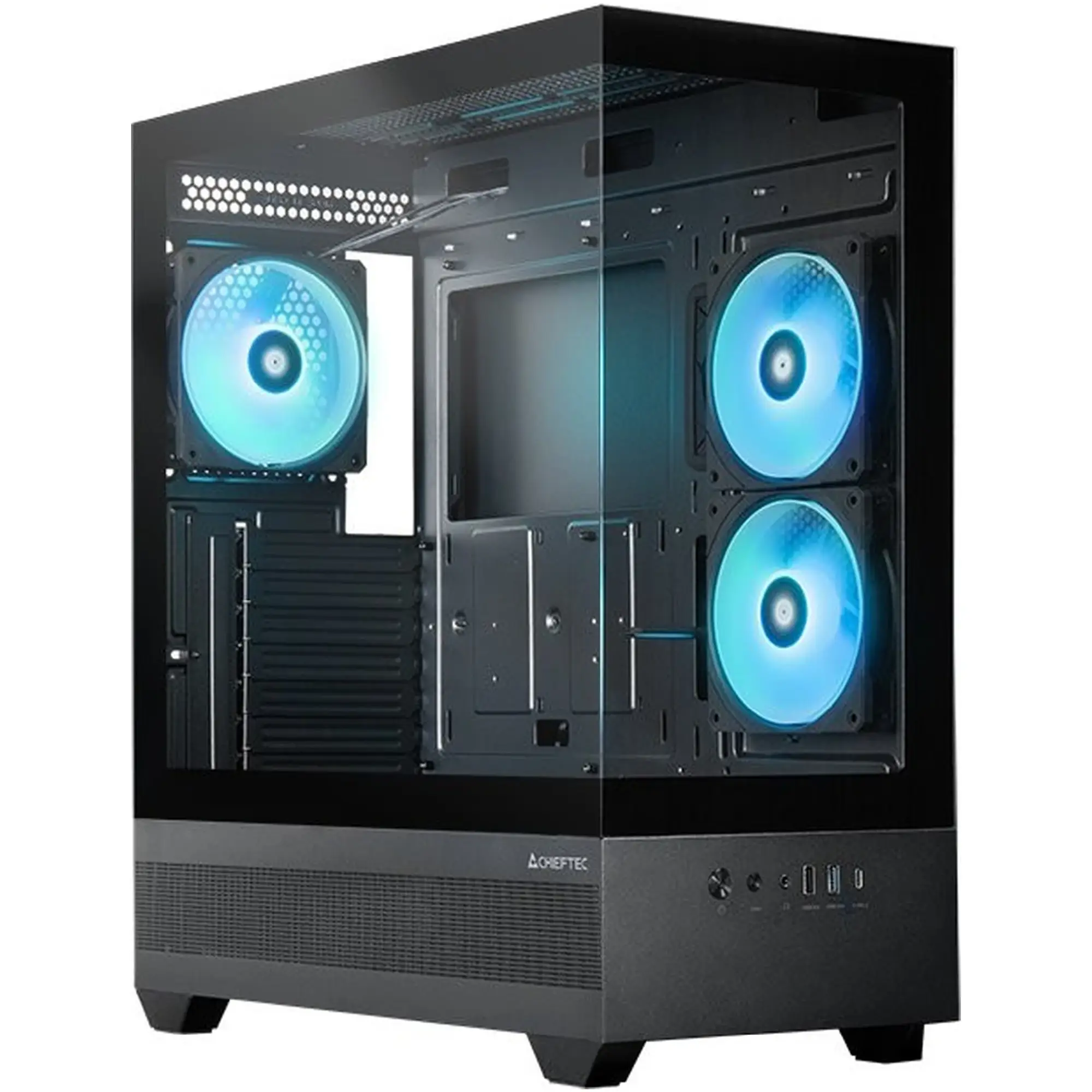 Купить Корпус Chieftec VISTA GT-01B-OP ATX Black without Power supply (GT-01B-OP) - фото 1