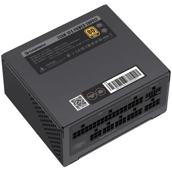 Купити Блок живлення GAMEMAX 750W 80+ Gold Black (GS-750G) - фото 5