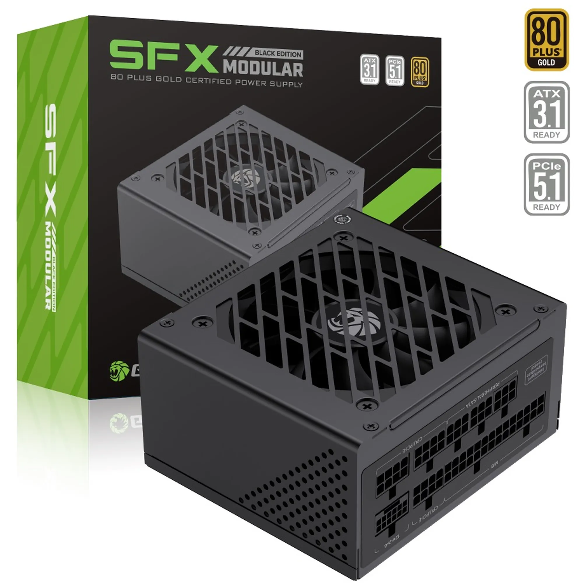 Купити Блок живлення GAMEMAX 750W 80+ Gold Black (GS-750G) - фото 11