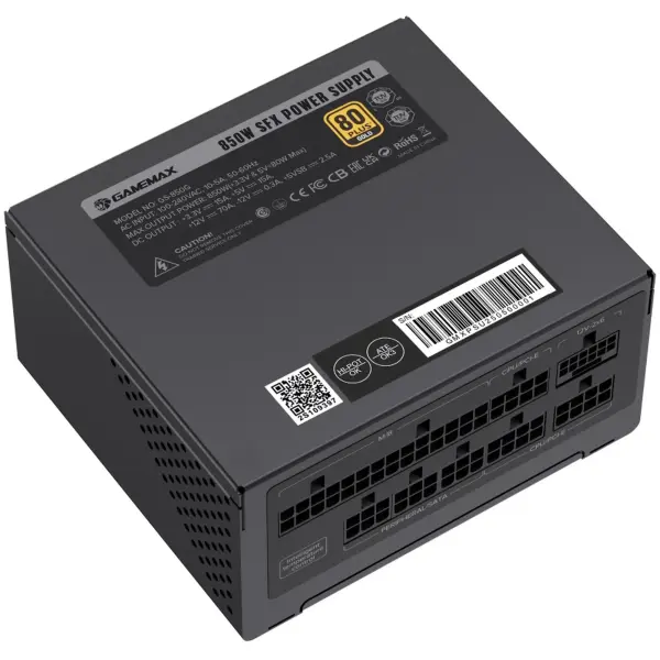 Купити Блок живлення GAMEMAX 850W 80+ Gold Black (GS-850G) - фото 5