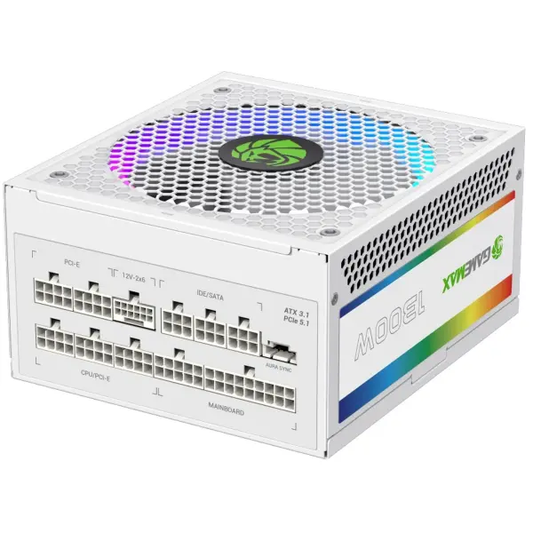 Купити Блок живлення GAMEMAX RGB1300 1300W White (RGB1300 WH (ATX3.0/3.1 PCI5.0/5.1)) - фото 5