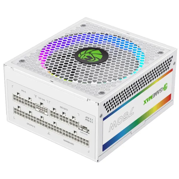 Купити Блок живлення GAMEMAX RGB750 PRO 750W White (RGB750 PRO WH (ATX3.0/3.1 PCI5.0/5.1)) - фото 5