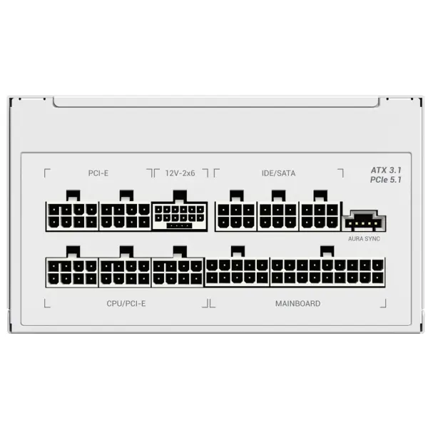 Купити Блок живлення GAMEMAX RGB750 PRO 750W White (RGB750 PRO WH (ATX3.0/3.1 PCI5.0/5.1)) - фото 8