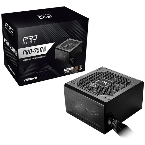 Купить Блок питания ASRock PRO 750W 80+ Bronze (PRO-750B) - фото 2