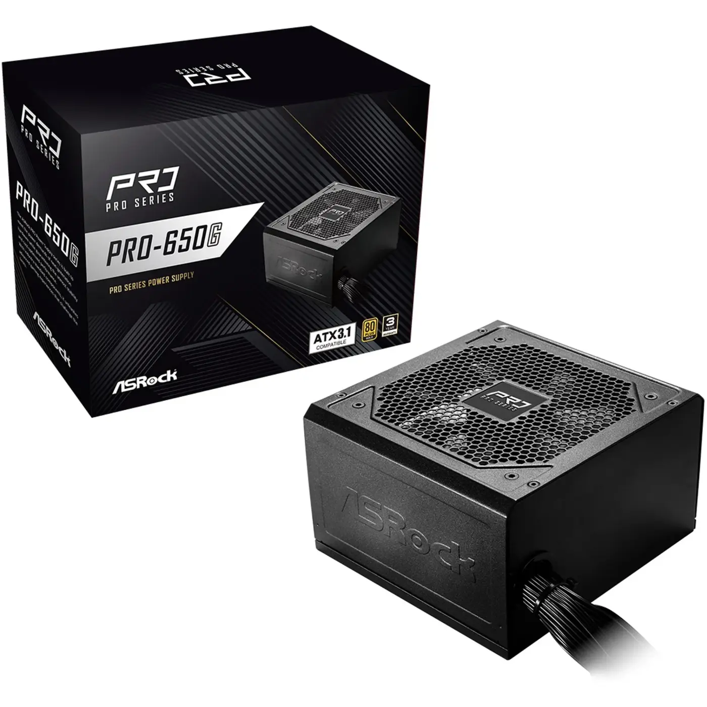 Купить Блок питания ASRock PRO 650W 80+ Gold (PRO-650G) - фото 2