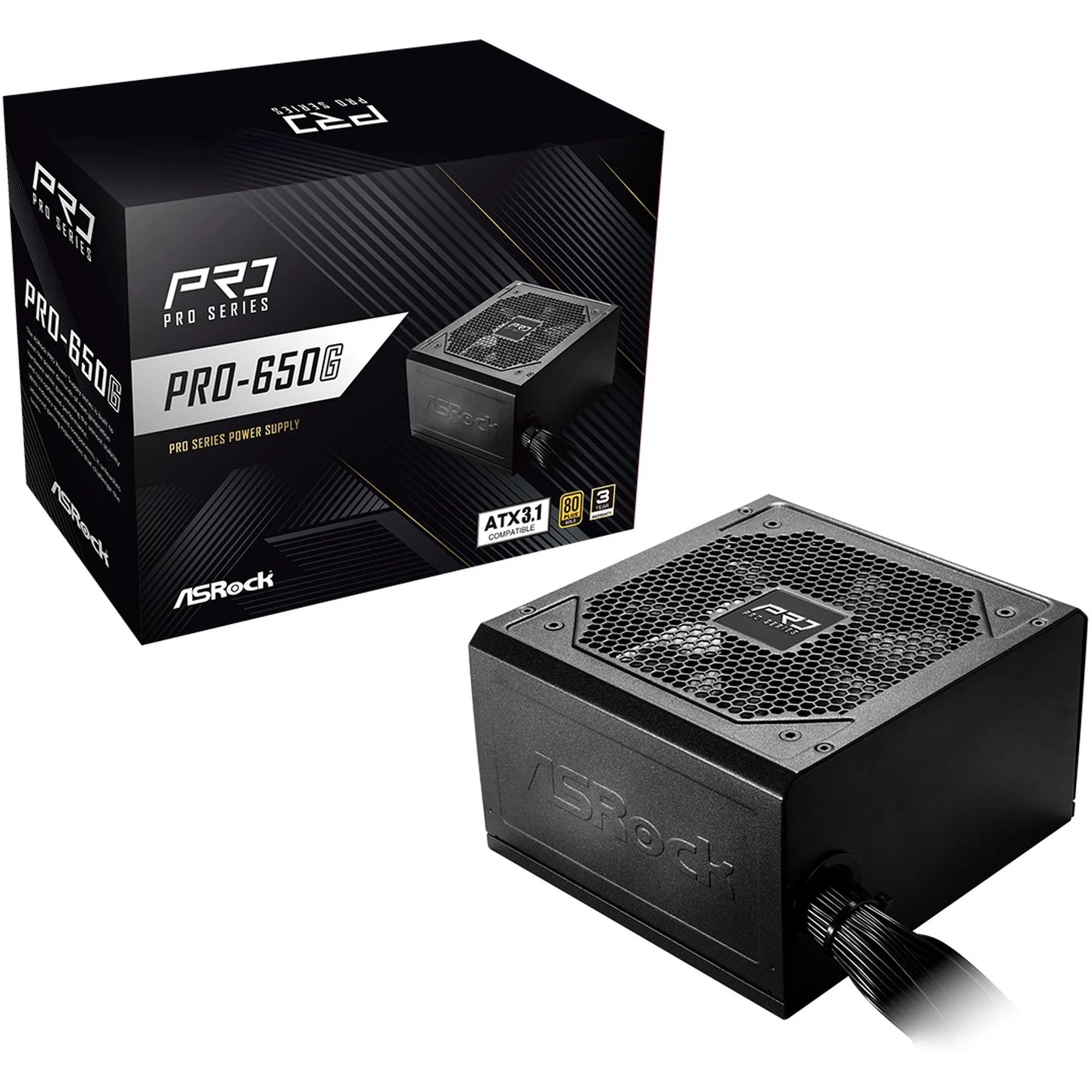 Купить Блок питания ASRock PRO 650W 80+ Gold (PRO-650G) - фото 2