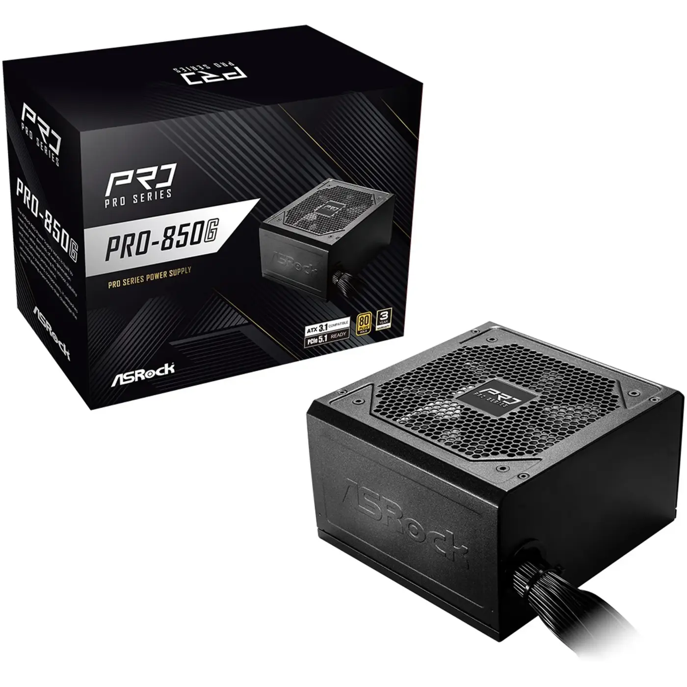 Купить Блок питания ASRock PRO 850W 80+ Gold (PRO-850G) - фото 2