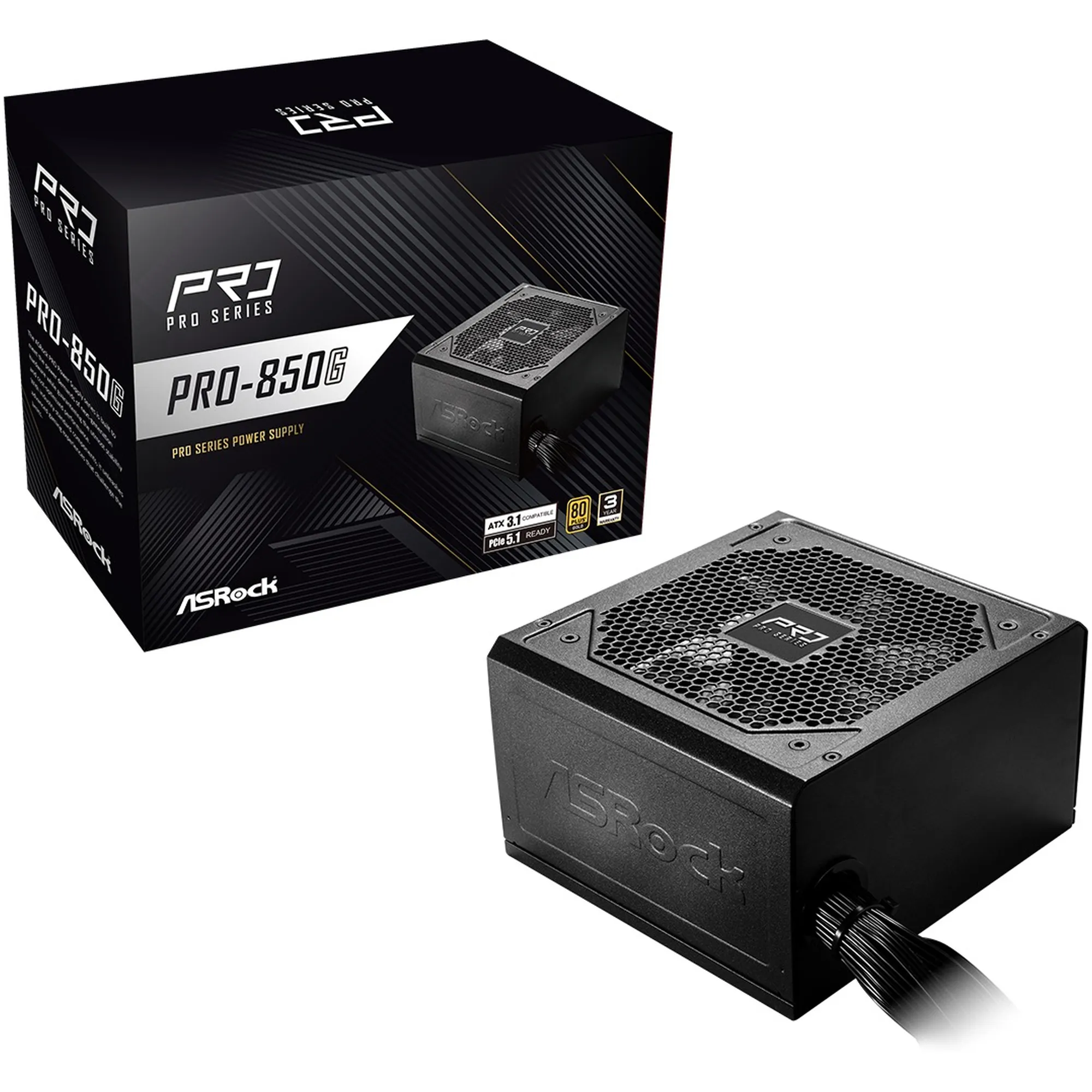 Купить Блок питания ASRock PRO 850W 80+ Gold (PRO-850G) - фото 2