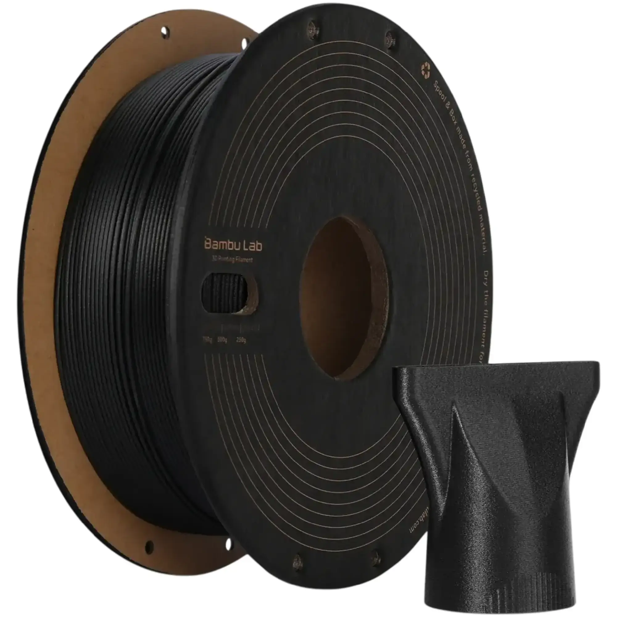 Купить PPA-CF Filament (пластик) для 3D принтера Bambu Lab 0,75кг, 1.75мм, черный (N06-K0-1.75-750-SPL) - фото 1