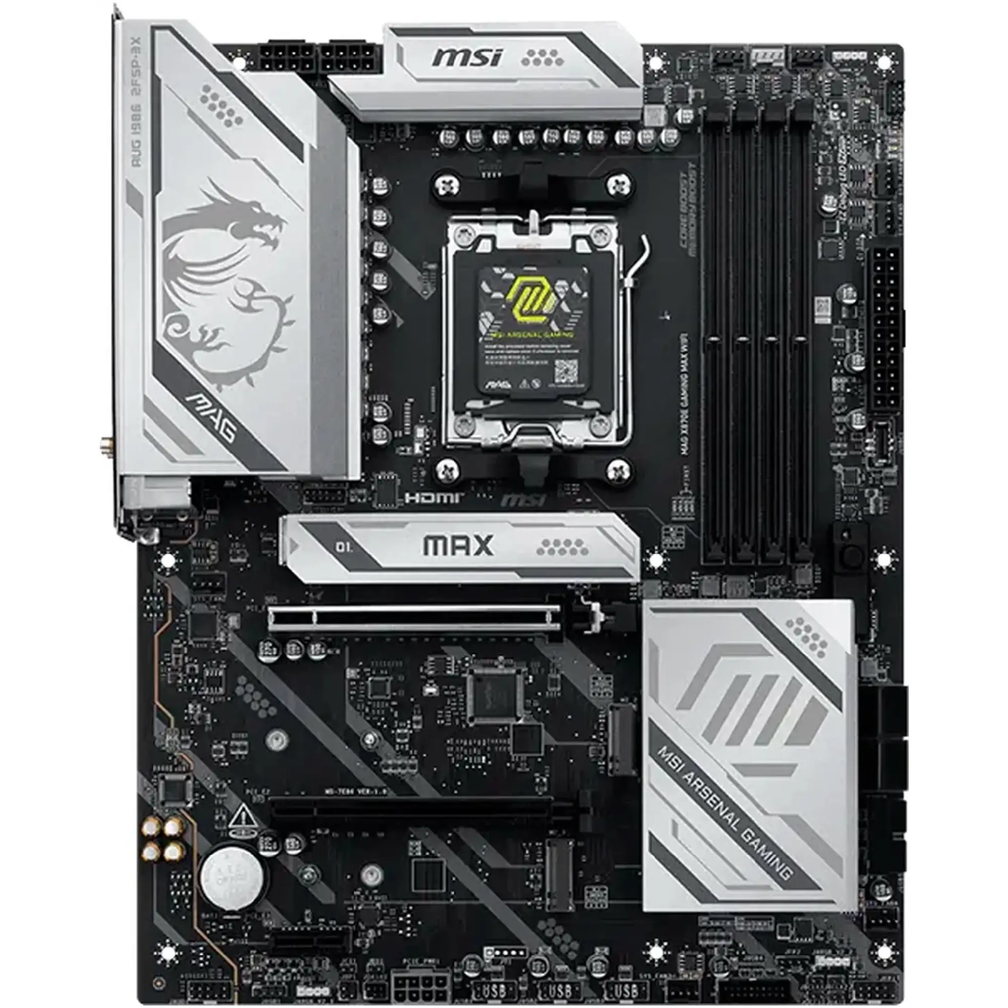 Купити Материнська плата MSI MAG X870E GAMING MAX WIFI (sAM5, AMD X870E, DDR5, ATX) - фото 2