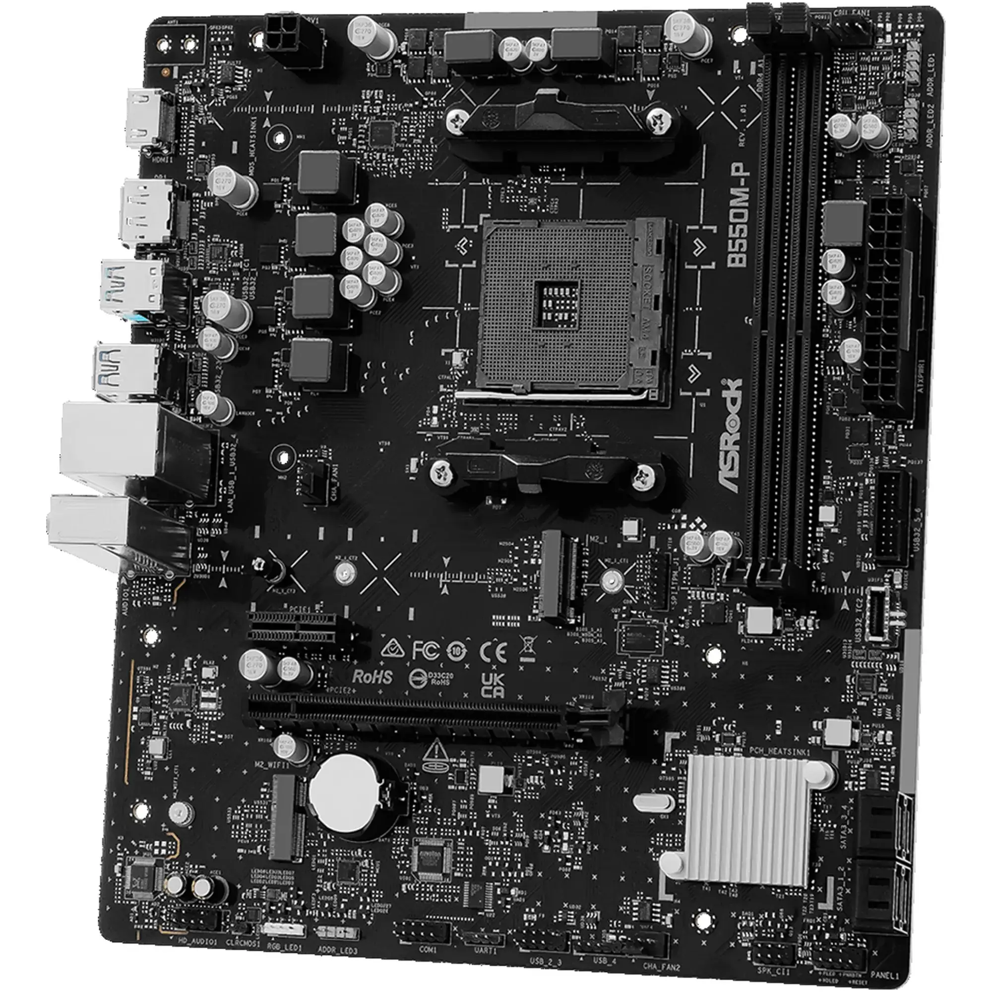 Купити Материнська плата ASRock B550M-P (sAM4, AMD B550, DDR4, mATX) - фото 3
